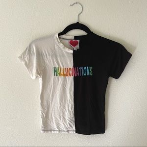 OMIGHTY Sparkly Hallucinations baby tee 🌀🌀